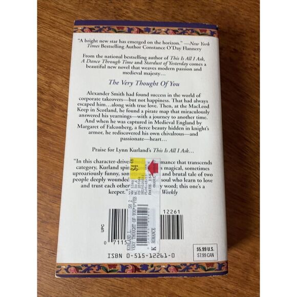 The Very Thought of You by Lynn Kurland (1998, Paperback) - Picture 3 of 4